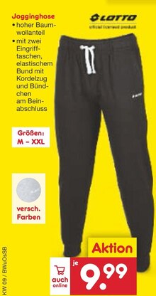 Netto Marken-Discount Königsbrunn - Jogginghose Jogginghose Angebot bei Netto Marken-Discount Königsbrunn im Prospekt "Fisch verliebt? Dann geh doch zu Netto!"