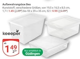 Aufbewahrungsbox Bea im Angebot bei GLOBUS in Saarbrücken Aufbewahrungsbox Bea Angebote von keeeper bei GLOBUS Saarbrücken für 1,49 €