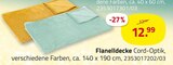 Flanelldecke von  im aktuellen ROLLER Prospekt für 12,99 €