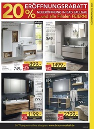 Badmöbel Angebot & Preis im aktuellen BRAUN Möbel-Center Prospekt Badmöbel Angebot im aktuellen BRAUN Möbel-Center Prospekt auf Seite 7