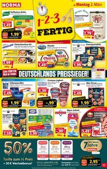 Lasagne Bolognese Angebot im Norma Prospekt, gültig von 02.03.2026 bis 07.03.2026 Lasagne Bolognese Angebot im aktuellen Norma Prospekt auf Seite 11