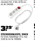 STECKDOSENLEISTE, 3FACH im OBI Prospekt STECKDOSENLEISTE, 3FACH von  im aktuellen OBI Prospekt für 3,29 €