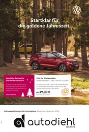 Volkswagen Prospekt für Lahnau mit 1 Seite Volkswagen Prospekt für Lahnau: "Herbst im Kopf. Sicherheit im Auto.", 1 Seite, 01.09.2026 - 31.12.2026