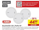 Rauchmelder-Set „Prefira 10“ von ABUS im aktuellen toom Baumarkt Prospekt für 44,99 €