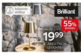 Akku-Tischleuchte Xaana von Brilliant im aktuellen XXXLutz Möbelhäuser Prospekt für 19,99 €