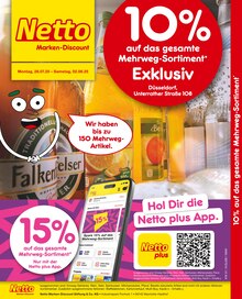 Aktueller Netto Marken-Discount Prospekt (Düsseldorf) Netto Marken-Discount Prospekt "10% auf das gesamte Mehrweg-Sortiment" mit Seiten (Düsseldorf)