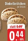 Dinkelbrötchen Angebote bei E center Bocholt für 0,44 €