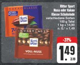 Aktuelle Kakao Angebote bei EDEKA in Erlangen Aktuelles Nuss oder Kakao Klasse Schokolade Angebot bei EDEKA in Erlangen ab 1,49 €