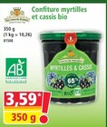 Promo Confiture myrtilles et cassis bio à 3,59 € dans le catalogue Norma à Valentigney