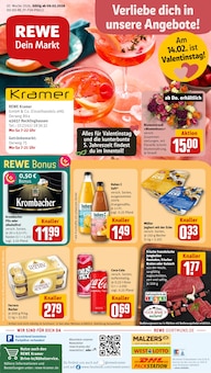 Krombacher im REWE Prospekt "Dein Markt" mit 30 Seiten (Recklinghausen)