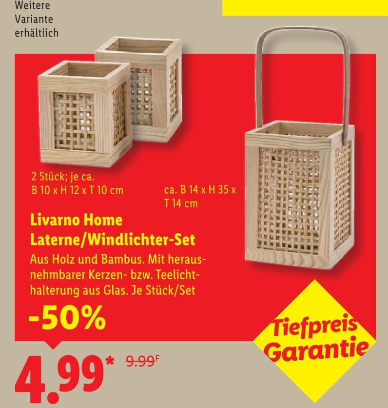 Laterne/Windlichter-Set