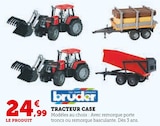 Tracteur Case avec remorque porte troncs - Bruder en promo chez Super U Tracteur Case avec remorque porte troncs - Bruder dans le catalogue Super U