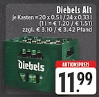 Alt im Angebot bei E center in Gladbeck Alt Angebote von Diebels bei E center Gladbeck für 11,99 €