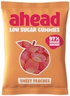 Low Sugar Gummies Sweet Peaches Angebote von ahead bei REWE Hamburg für 1,69 €