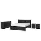 Schlafzimmermöbel 4er-Set schwarzbraun 160x200 cm im Angebot bei IKEA in Euskirchen Schlafzimmermöbel 4er-Set schwarzbraun 160x200 cm Angebote von MALM bei IKEA Euskirchen für 467,98 €