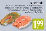 Aktuelles Lachssteak naturbelassen Angebot bei E center in Bielefeld ab 1,99 €