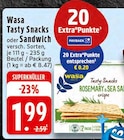 E center Rheda-Wiedenbrück - Tasty Snacks oder Sandwich Angebot im Prospekt Tasty Snacks oder Sandwich bei E center im Rheda-Wiedenbrück Prospekt für 1,99 €
