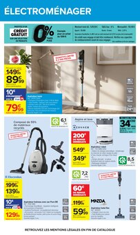 Promotion Aspirateur Traineau dans le prospectus Carrefour, valable du 23/06/2026 au 06/07/2026 Promo Aspirateur Traineau dans le catalogue Carrefour du moment à la page 66
