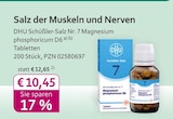 mea - meine apotheke - Schüßler-Salz Nr. 7 Magnesium phosphoricum D6 Tabletten Angebot im Prospekt Schüßler-Salz Nr. 7 Magnesium phosphoricum D6 Tabletten bei mea - meine apotheke im Prospekt "" für 10,45 €