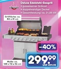 Deluxe Edelstahl-Gasgrill Angebote bei Netto Marken-Discount Rostock für 299,99 €