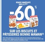 Intermarché Contact Baillargues - Promo -60% de remise immédiate sur le 2ème produit sur les biscuits et pâtisseries Bonne Maman Promo -60% de remise immédiate sur le 2ème produit sur les biscuits et pâtisseries Bonne Maman à dans le catalogue Intermarché Contact à Baillargues