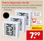 Thermo-Hygrometer, 3er Set für 7,99 € bei Netto Marken-Discount im Angebot Thermo-Hygrometer, 3er Set im aktuellen Netto Marken-Discount Prospekt