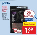 Hundesnacks Filets Angebote von pablo bei Netto Marken-Discount Arnsberg für 1,69 €