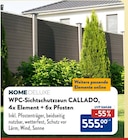 WPC-Sichtschutzzaun CALLADO, 4x Element + 6x Pfosten Angebote von HOME DELUXE bei ALDI Nord Bottrop für 555,00 €