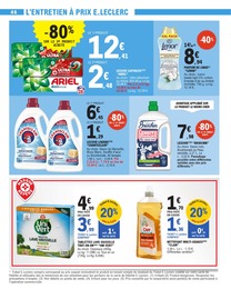 Offre Ariel dans le catalogue E.Leclerc du moment à la page 46