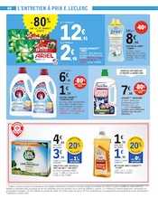 Promos Lessive dans le catalogue "la fête des mamans" de E.Leclerc Lessive en promo dans le catalogue E.Leclerc à la page 46