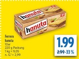 diska Langenbernsdorf - hanuta Angebot im Prospekt hanuta bei diska im Langenbernsdorf Prospekt für 1,99 €