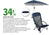Promo Chaise de plage à 34,90 € dans le catalogue E.Leclerc à Fleury-les-Aubrais