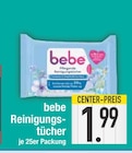 Reinigungstücher im EDEKA Prospekt Reinigungstücher von bebe im aktuellen EDEKA Prospekt für 1,99 €