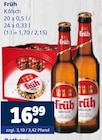 Kölsch im Angebot bei Getränkewelt in Essen Kölsch Angebote von Früh bei Getränkewelt Essen für 16,99 €