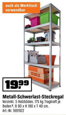 OBI Aalen - Metall-Schwerlast-Steckregal Metall-Schwerlast-Steckregal Angebot bei OBI Aalen im Prospekt "SCHMÜCK DICH GLÜCKLICH!"
