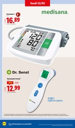 Prix et réduction Thermomètre dans le prospectus Lidl en cours Offre Thermomètre dans le catalogue Lidl du moment à la page 44