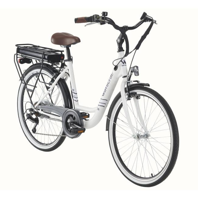 Norauto Dijon - Vélo de ville électrique WAYSCRAL Everyway E100 26 Blanc" Promo Vélo de ville électrique WAYSCRAL Everyway E100 26 Blanc" dans le catalogue Norauto En route pour l'hiver à Dijon