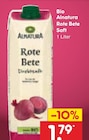 Bio Rote Bete Saft von Alnatura für 1,79 € bei Netto Marken-Discount im Angebot Bio Rote Bete Saft von Alnatura im aktuellen Netto Marken-Discount Prospekt