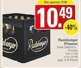 Pilsener Angebote von Radeberger bei WEZ Löhne für 10,49 €
