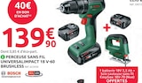Perceuse sans fil UniversalImpact 18 V-60 Brushless - Bosch en promo chez Mr.Bricolage Saint-Maur-des-Fossés à 139,90 €