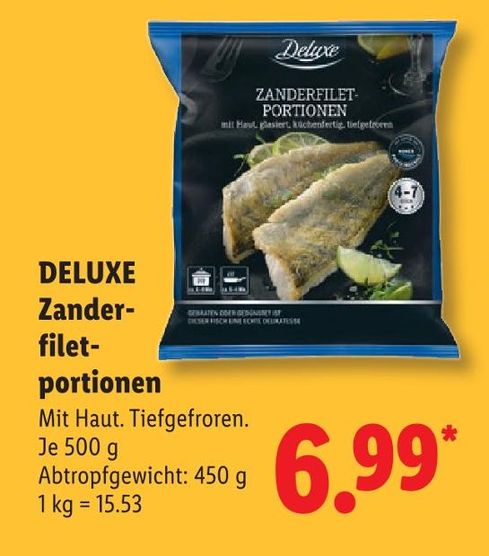 Zanderfilet-Portionen