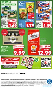 Warsteiner im aktuellen Kaufland Prospekt (Bruchsal) Warsteiner im Kaufland Prospekt "Aktuelle Angebote" mit 54 Seiten (Bruchsal)