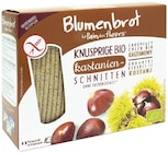Knusprige Bio Kastanien-Schnitten im Angebot bei REWE in Bielefeld Knusprige Bio Kastanien-Schnitten Angebote von Blumenbrot bei REWE Bielefeld für 2,99 €