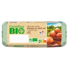 Œufs de poules élevées en plein air - CARREFOUR BIO en promo chez Carrefour Œufs de poules élevées en plein air - CARREFOUR BIO dans le catalogue Carrefour