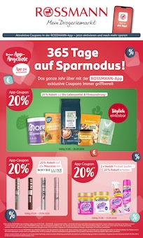 Rossmann Prospekt der KW 36 "Mein Drogeriemarkt" Aktueller Rossmann Prospekt "Mein Drogeriemarkt" Seite 1 von 7 Seiten