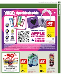 Offre Eau minérale gazeuse dans le catalogue Carrefour du moment à la page 17
