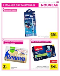 Prix et réduction Oral-B dans le prospectus Carrefour en cours Offre Oral-B dans le catalogue Carrefour du moment à la page 11