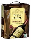 AOP BORDEAUX ROUGE - BARON DE LESTAC - Intermarché à Portet-sur-Garonne AOP BORDEAUX ROUGE - BARON DE LESTAC en promo chez Intermarché Portet-sur-Garonne à 9,76 €