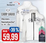 Herren-Sweatjacke im Angebot bei Kaufhaus Stolz in Rostock Herren-Sweatjacke Angebote von Camp David bei Kaufhaus Stolz Rostock für 59,99 €