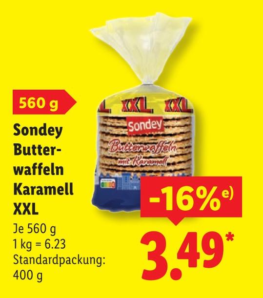 Butterwaffeln Karamell XXL